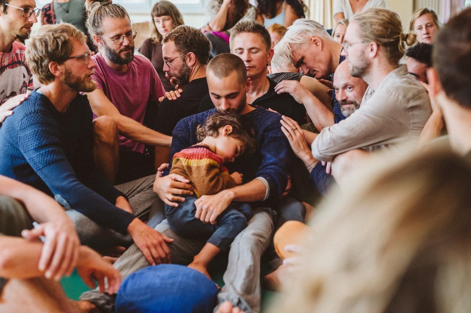 A Heart iQ circle holding one of its members in a moment of connection